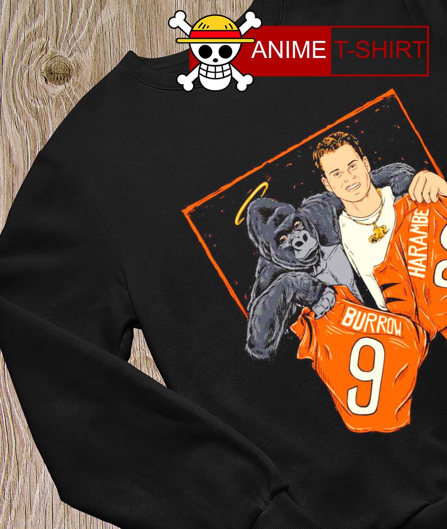 Cincinnati Bengals Jersey swap Burrow and Harambe shirt, hoodie, sweater,  long sleeve and tank top