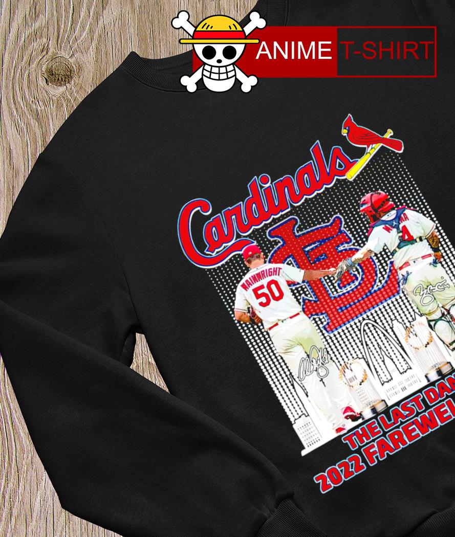 St. Louis Cardinals Adam Wainwright and Yadier Molina the last dance 2022 farewell  tour shirt, hoodie, sweater, long sleeve and tank top