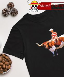 Harry Styles and Bull riding Texas Longhorns football shirt