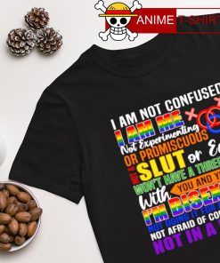 LGBT I am not confused I am the not experimenting or promiscuous shirt