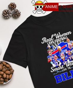 Real Women love football smart Women love the Buffalo Bills 2022 signature T-shirt