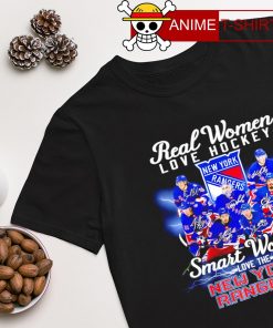 Real Women love Hockey smart Women love the New York Rangers signature T-shirt