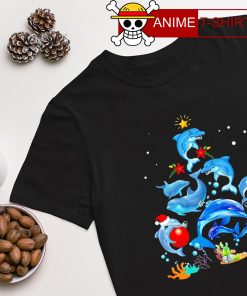 Dolphin Merry Christmas tree 2022 shirt