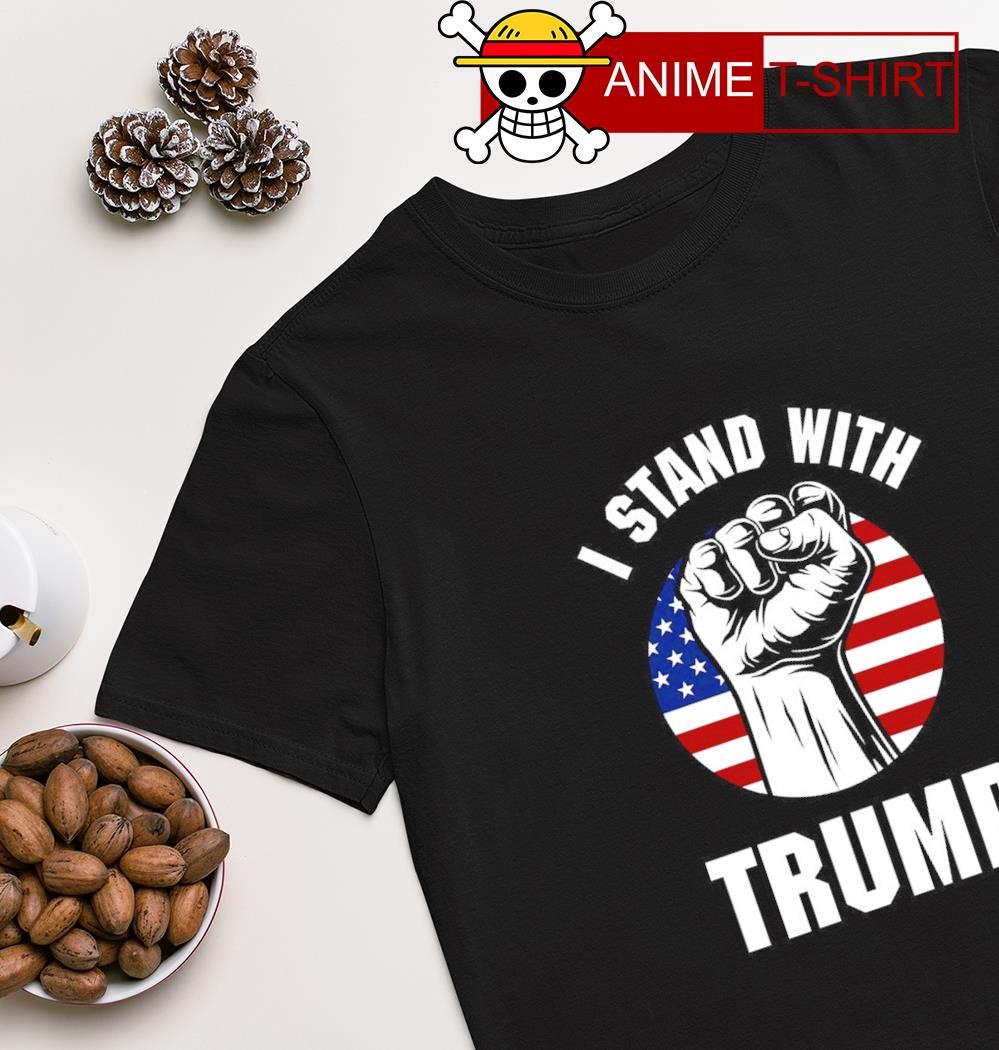 I stand with Trump USA flag T-shirt
