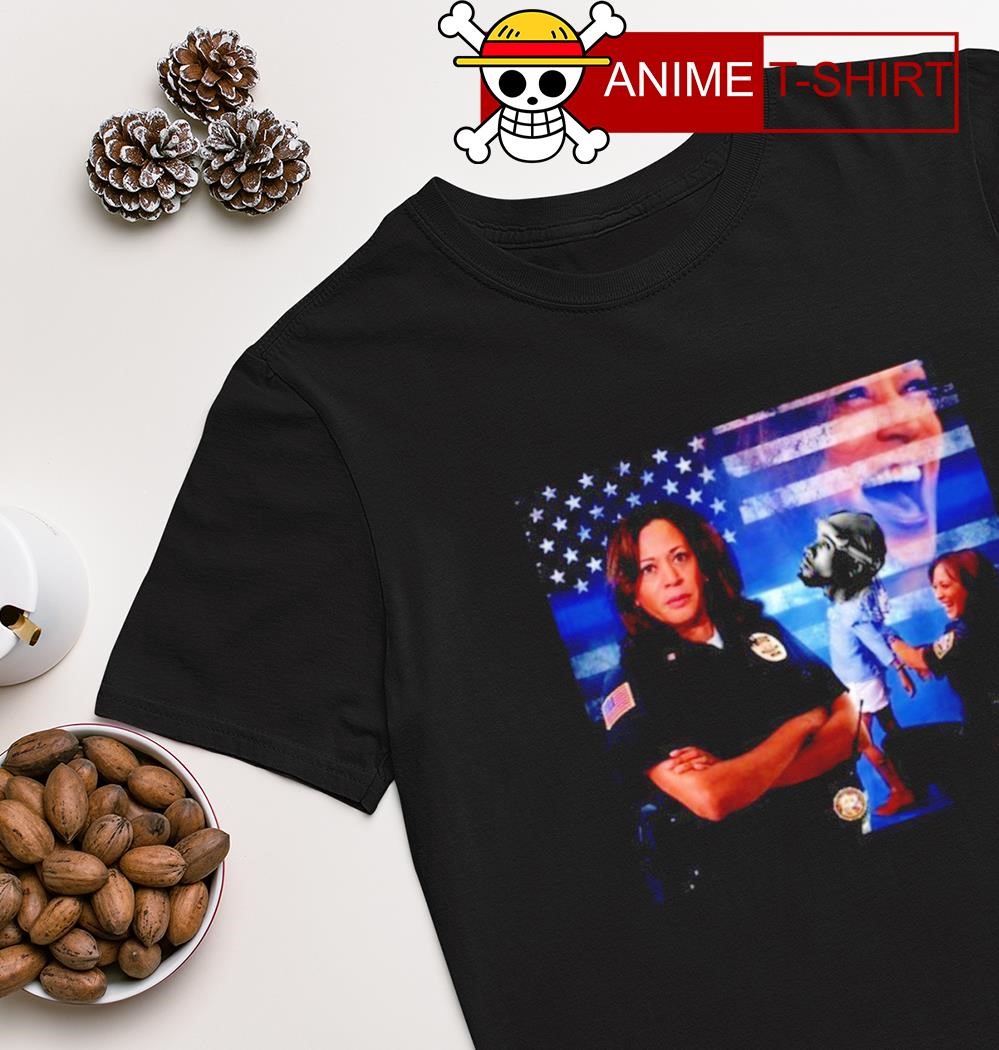 Kamala Harris Police USA flag shirt
