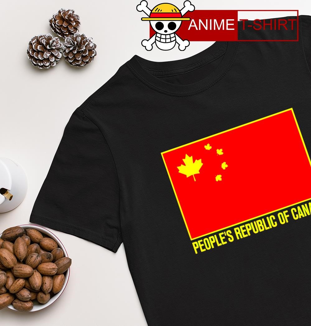 People's republic of canada chinese flag shirt