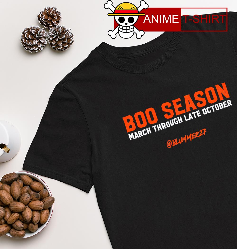 Boo Season march through late october shirt