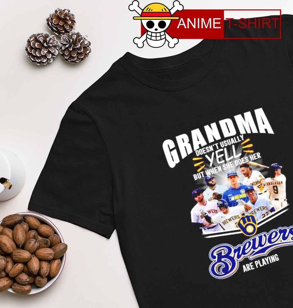 NEW FASHION Grandma Milwaukee Brewers Are Playing T-Shirt