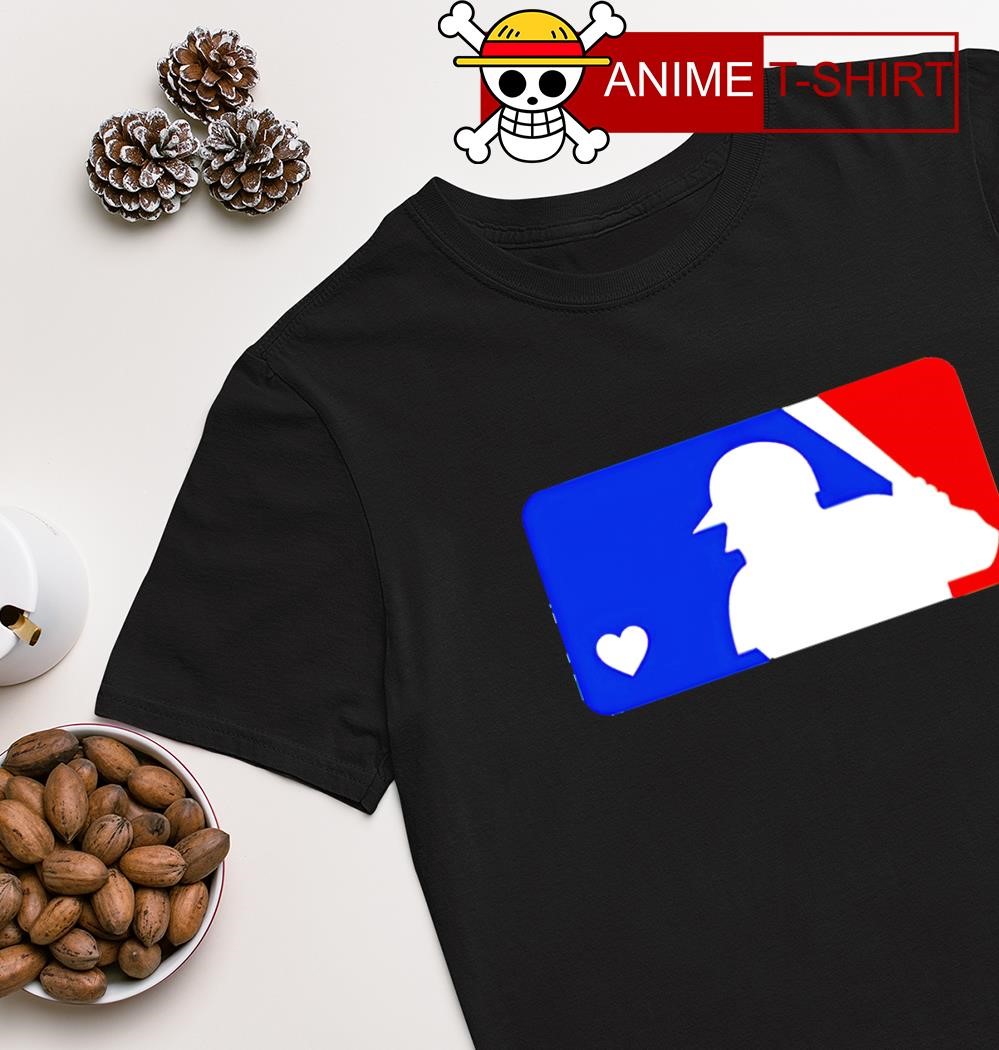 Major League baseball heart logo shirt