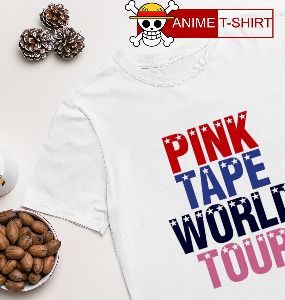 Lil Uzi Vert wearing Pink Tape World Tour shirt