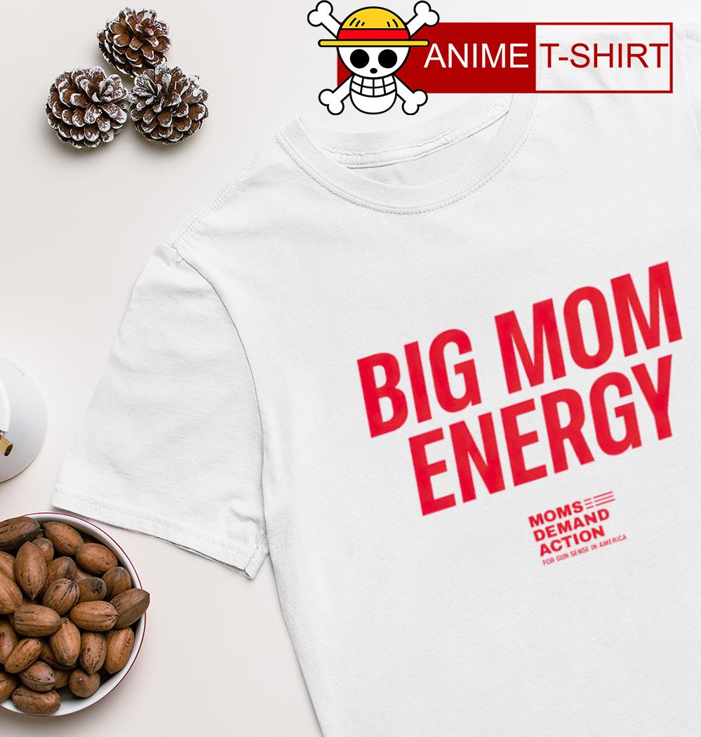 Shannon Watts wearing Big Mom Energy shirt