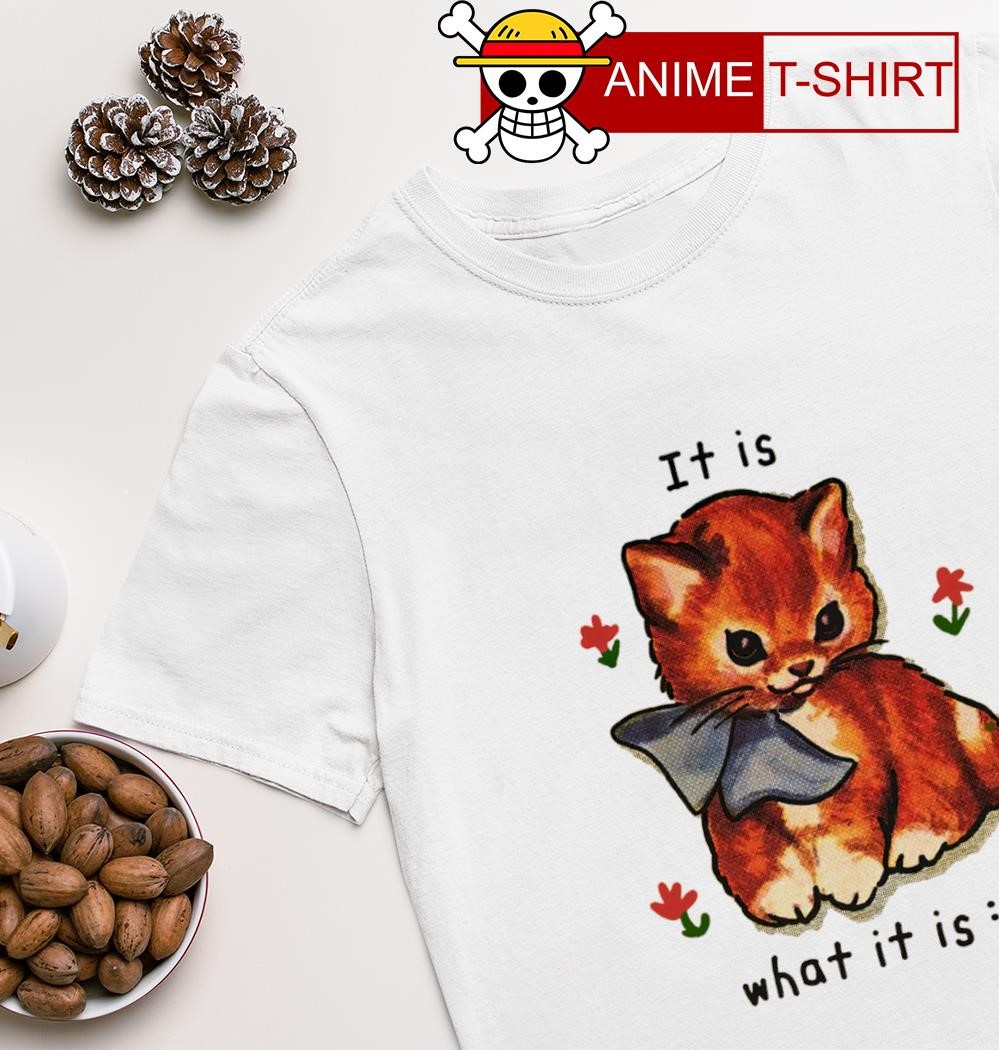 It is what it is cat shirt