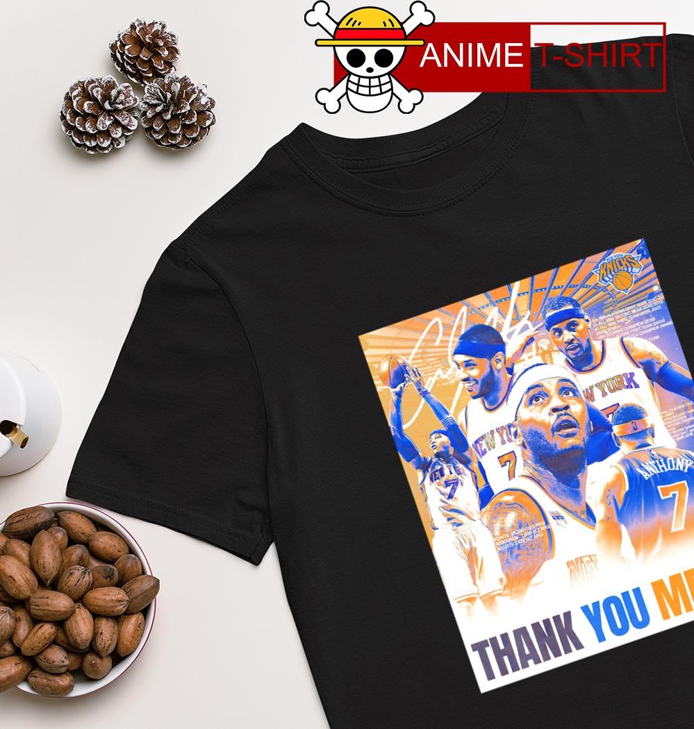 Thank you Carmelo Anthony New York Knicks shirt