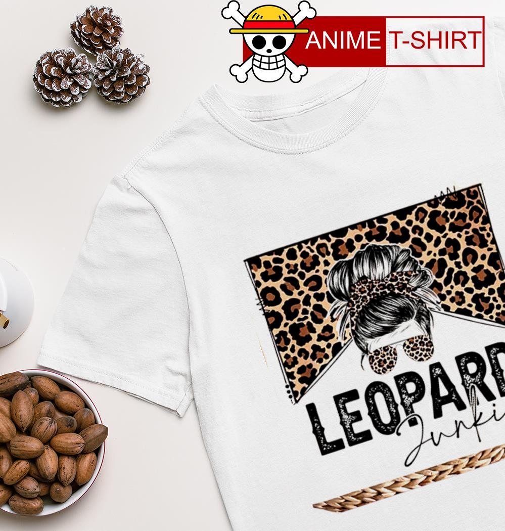 Leopard Junkie messy bun shirt