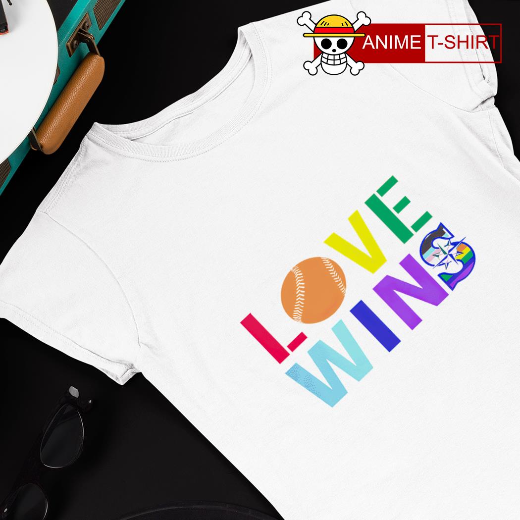 Love win Seattle Mariners Happy Pride shirt, hoodie, sweater, long