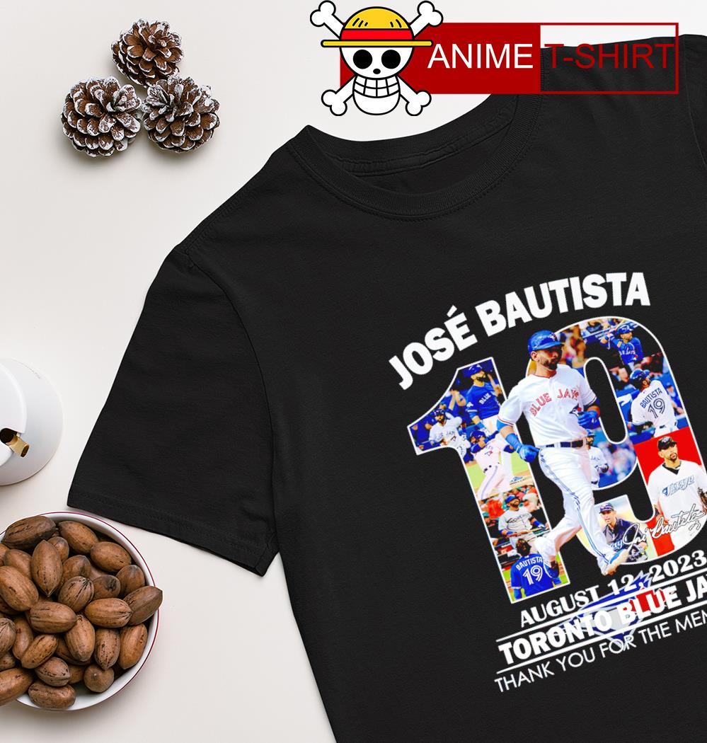 Official Jose Bautista August 12, 2023 Toronto Blue Jays Thank You For The  Memories T-Shirt, hoodie, sweater, long sleeve and tank top