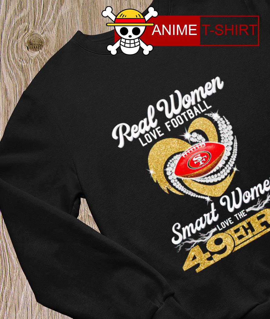 Real women love Football smart women love the 49Ers rhinestone