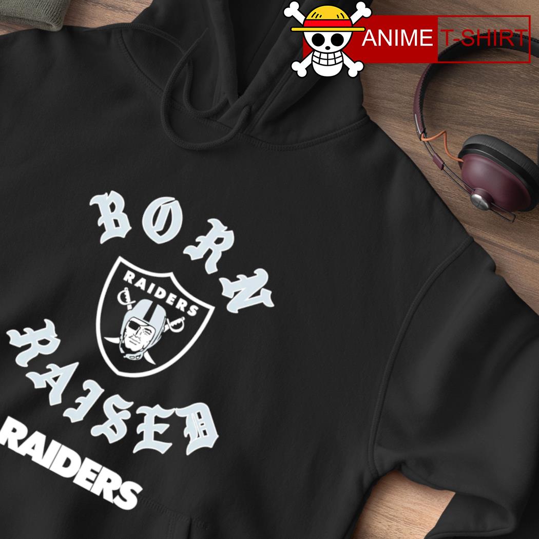 Officiall Nfl Gear Unisex Las Vegas Raiders Born X Raised Black Shirt