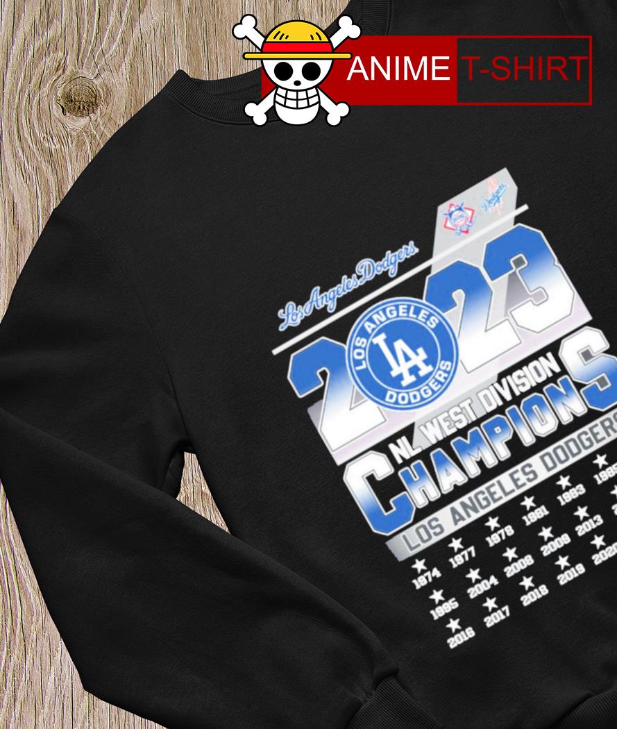 The Los Angeles Dodgers 1974-2023 NL West Division Champions shirt, hoodie,  sweater, long sleeve and tank top