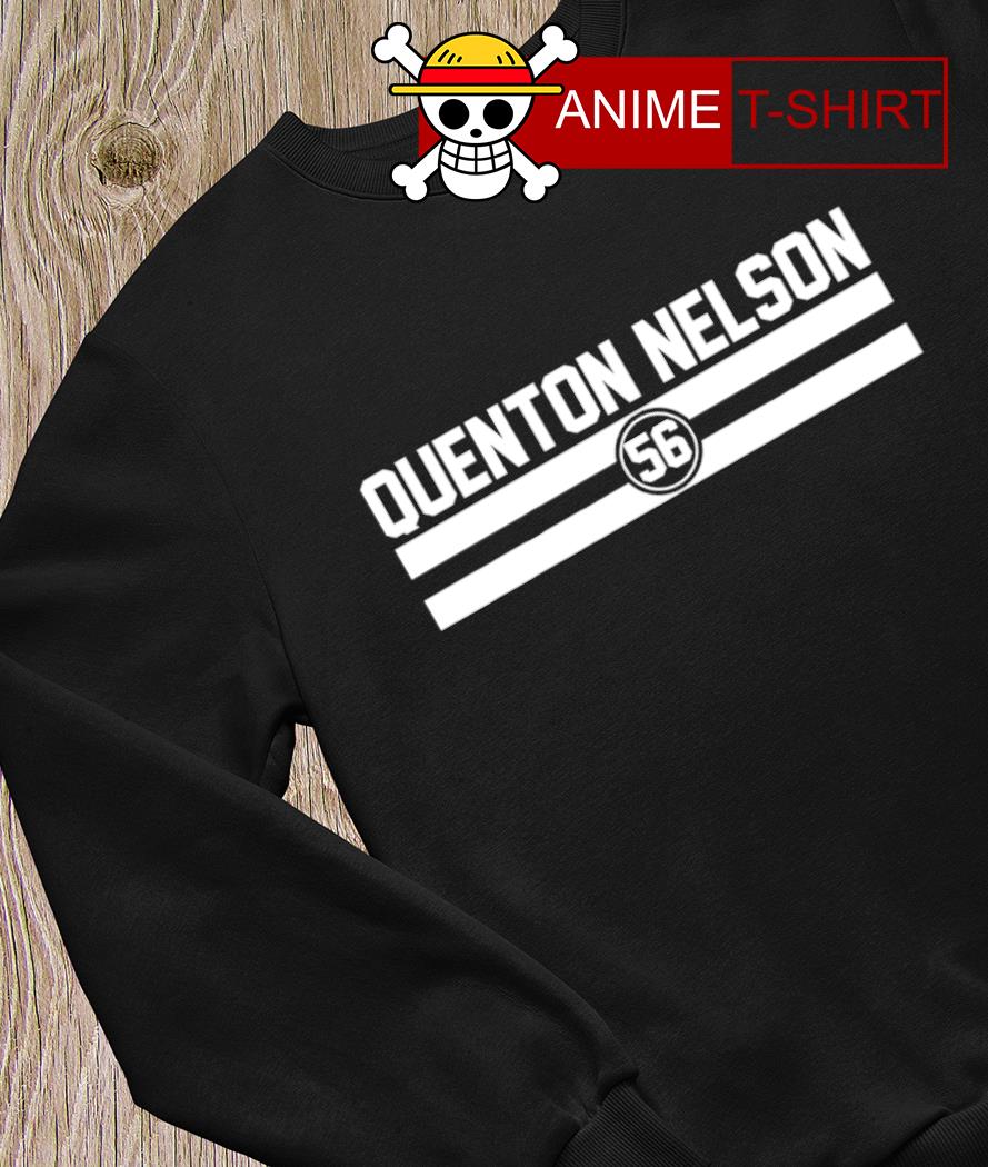 Quenton nelson name & number stripe shirt, hoodie, sweater, long sleeve and  tank top