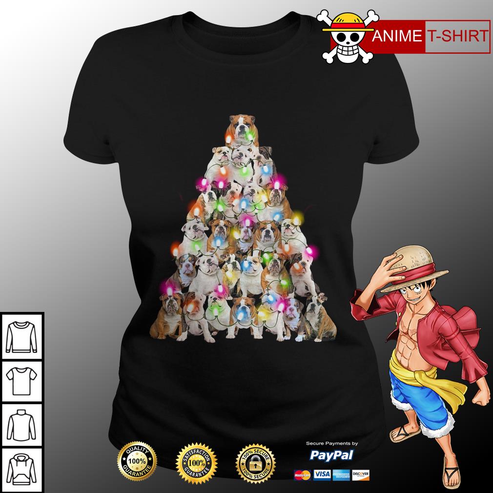 pug christmas tree shirt