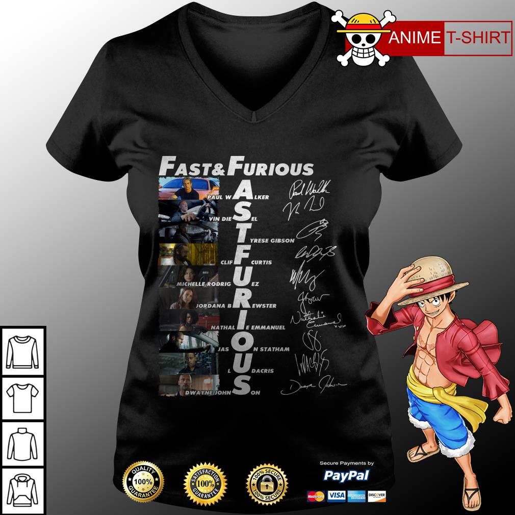 Official Fast and Furious Paul Walker Vin Diesel Tyrese Gibson shirt