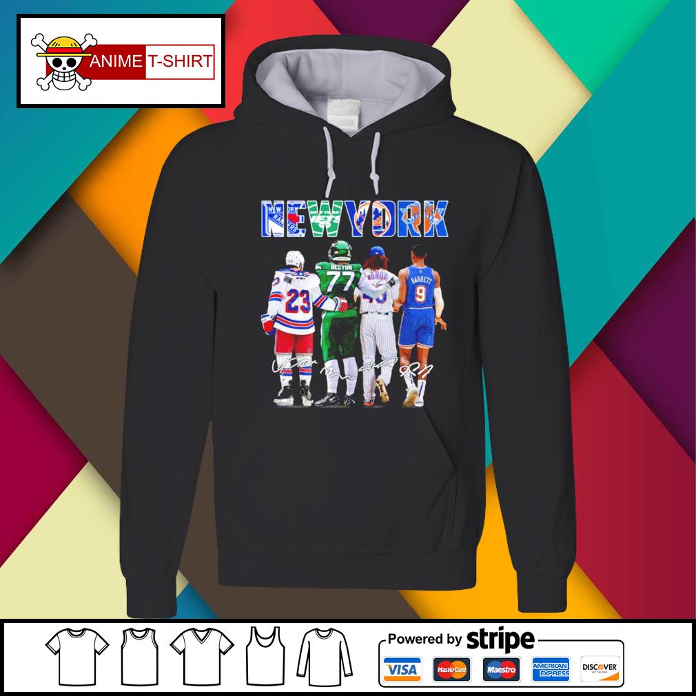 New York Rangers New York Jets New York Mets New York Knicks Becton Degrom  Barrett Mvp signatures shirt, hoodie, sweater, long sleeve and tank top